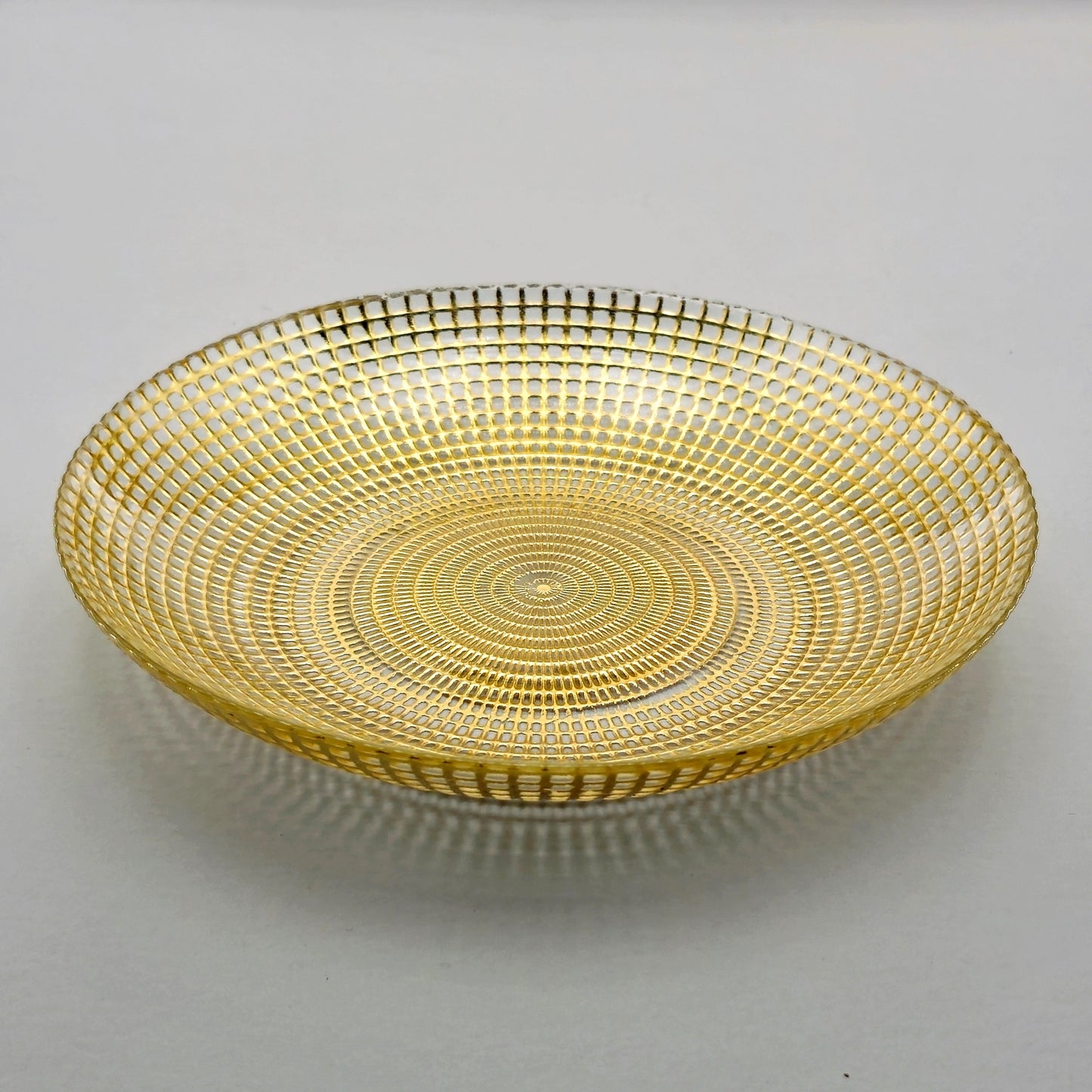 HELIOS Gilded Glass Soup Plate