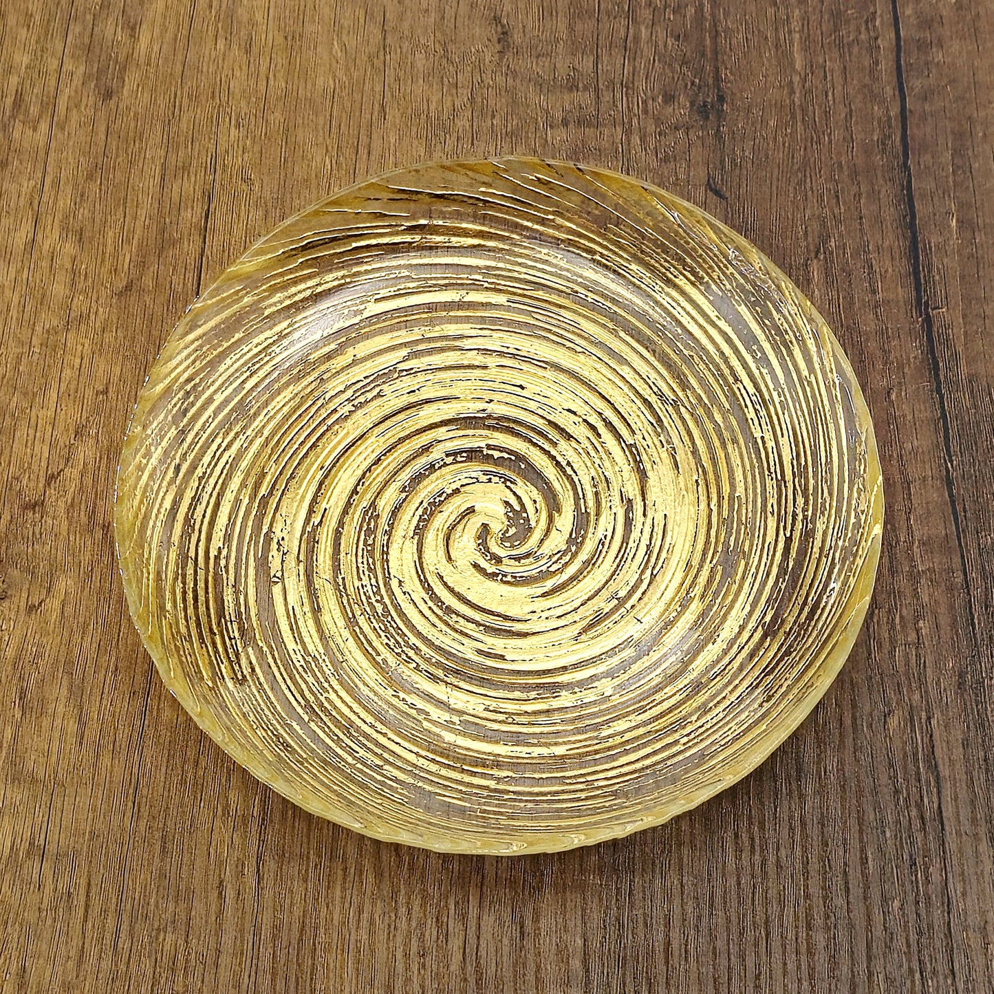 VOLUTE Gilded Glass Salad Plate