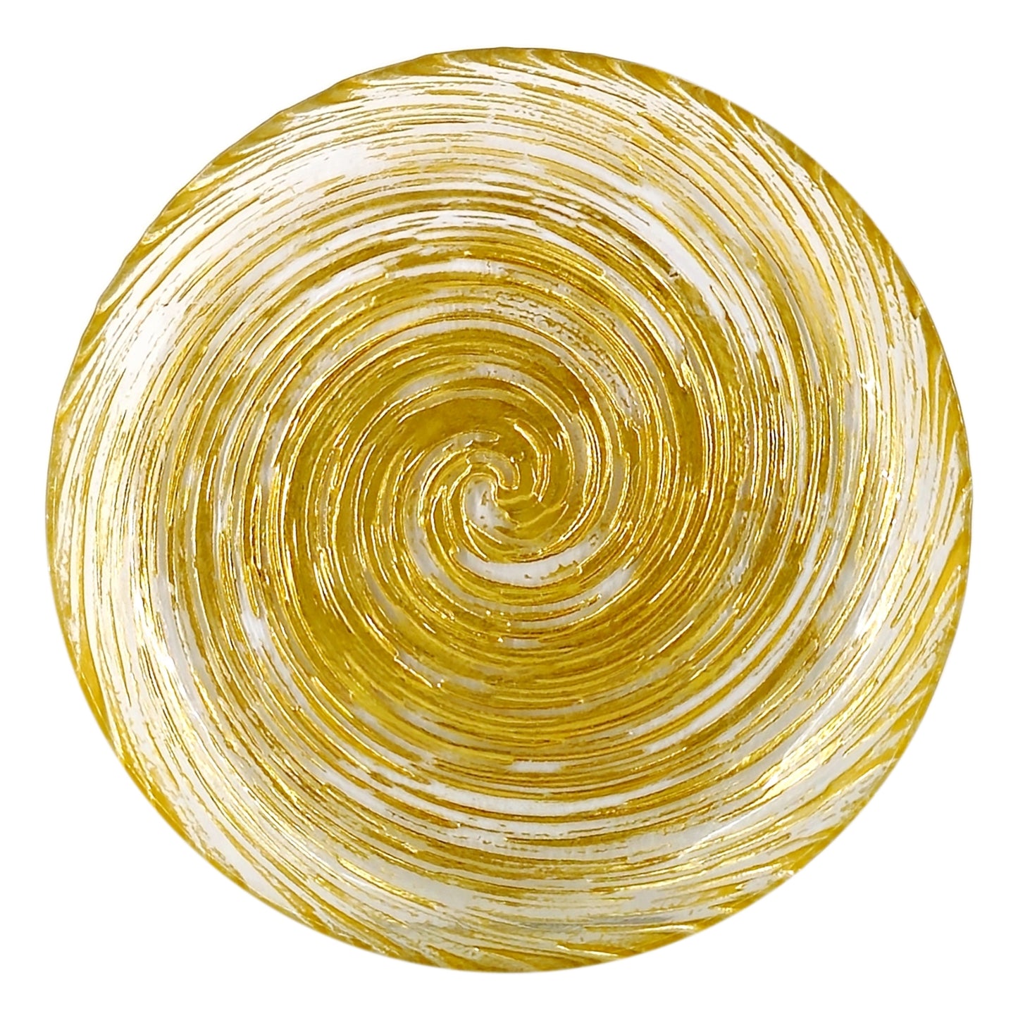 VOLUTE Gilded Glass Salad Plate