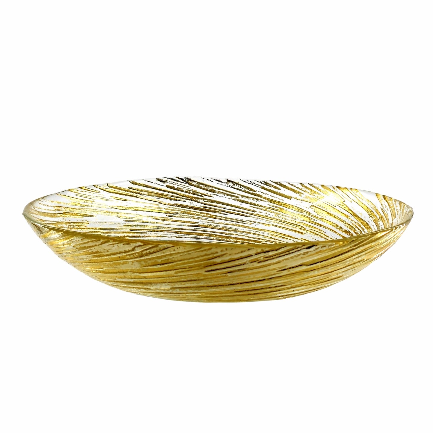 VOLUTE Gilded Glass Soup Plate