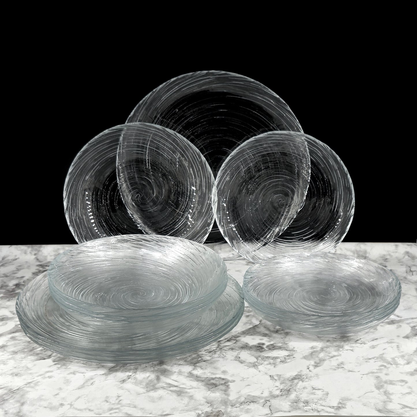 VOLUTE Glass Dinnerware Set