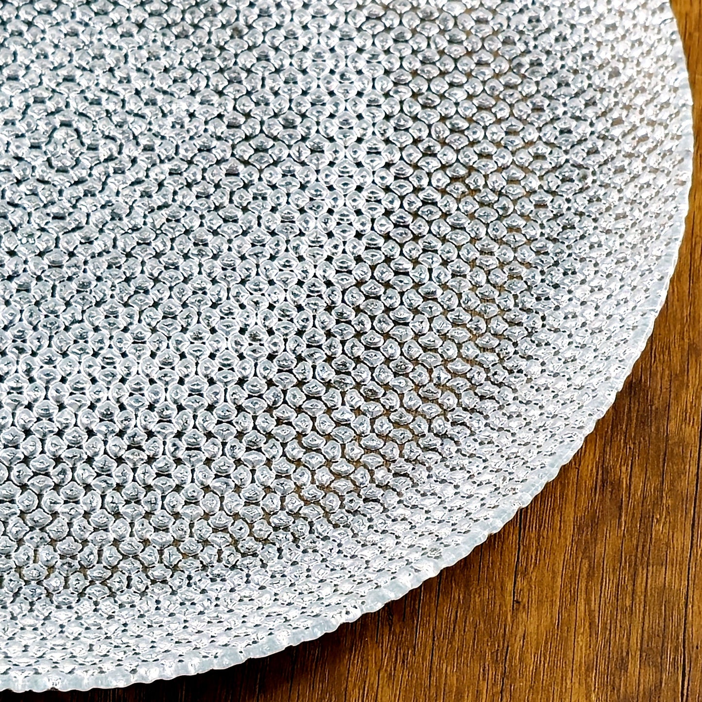 CABANA Gilded Glass Dinner Plate Set