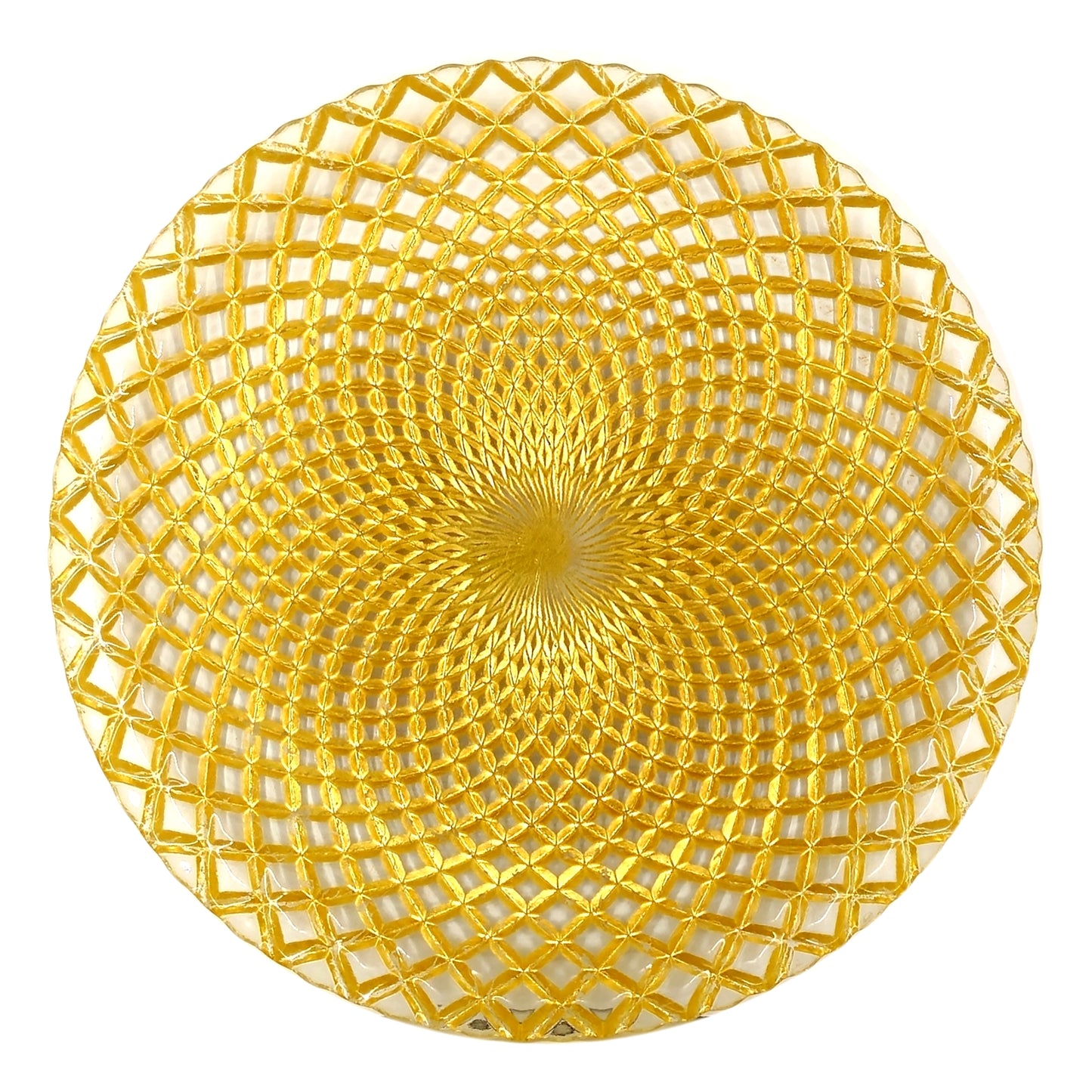 PAVO Gilded Glass Dinner Plate