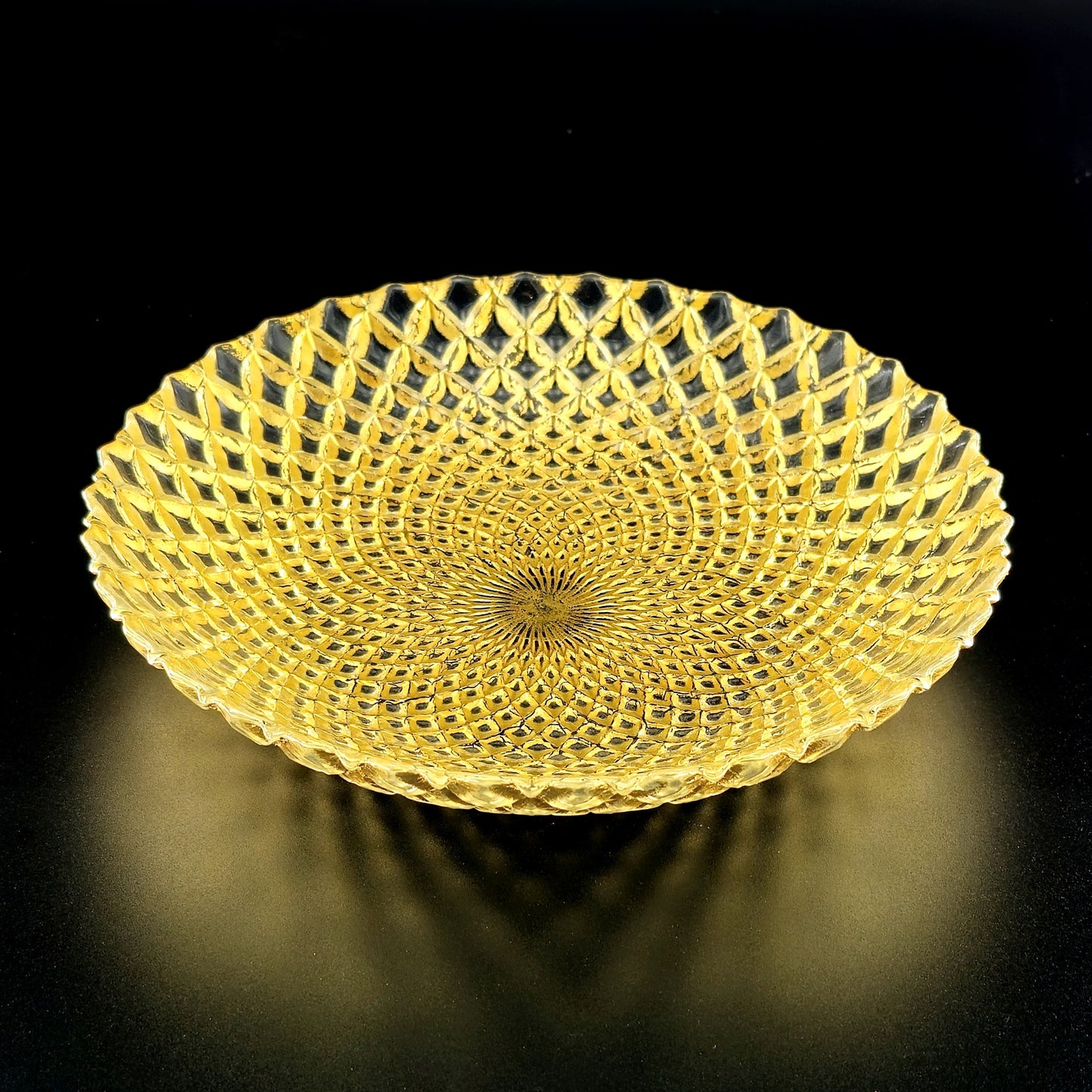 PAVO Gilded Glass Soup Plate