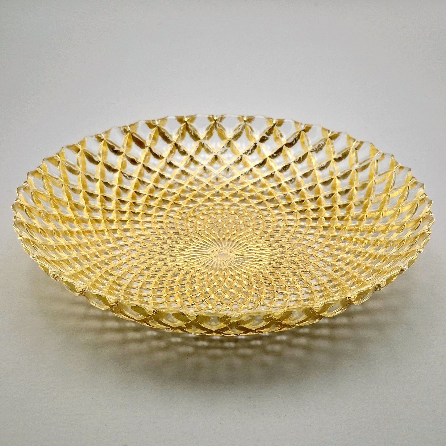 PAVO Gilded Glass Soup Plate