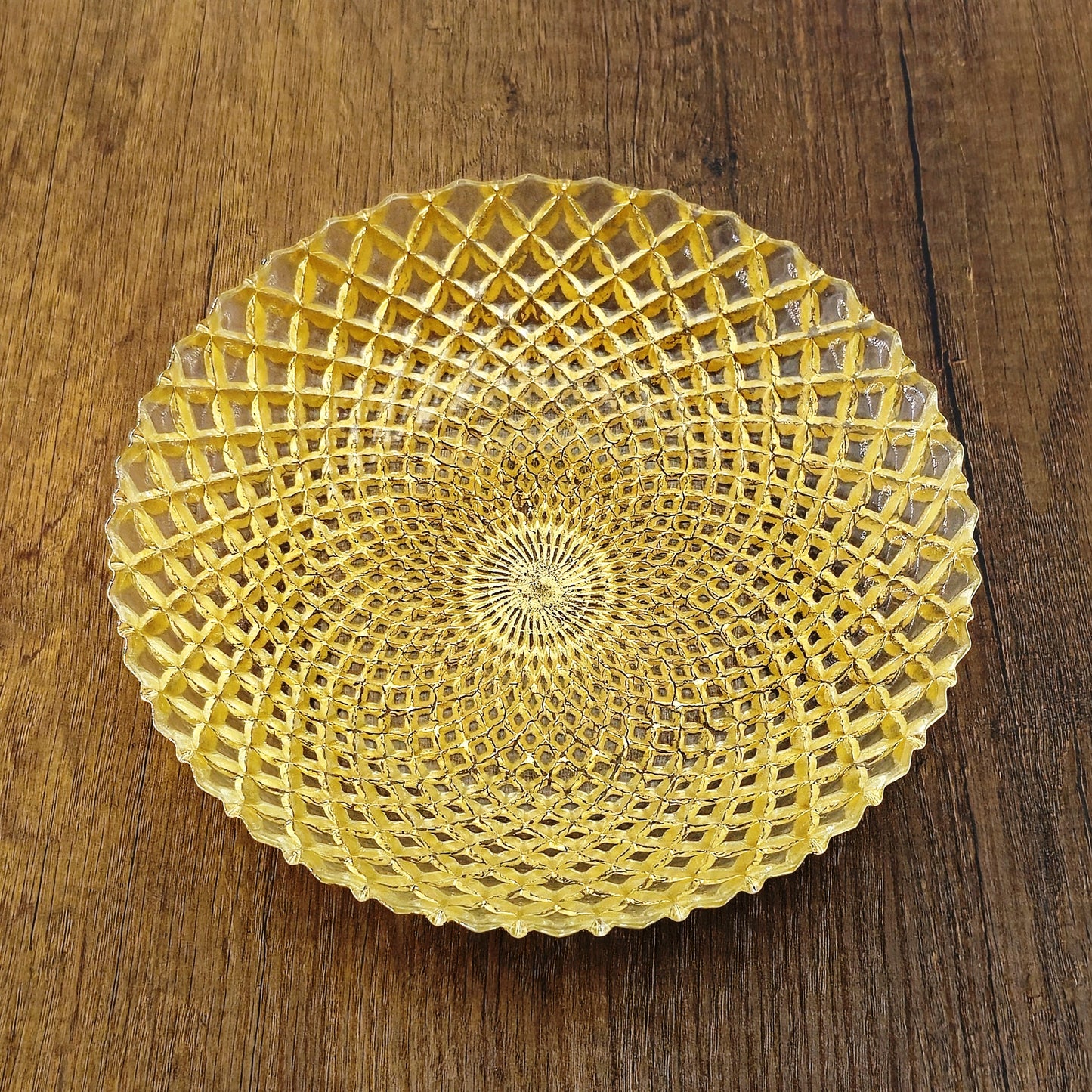 PAVO Gilded Glass Soup Plate