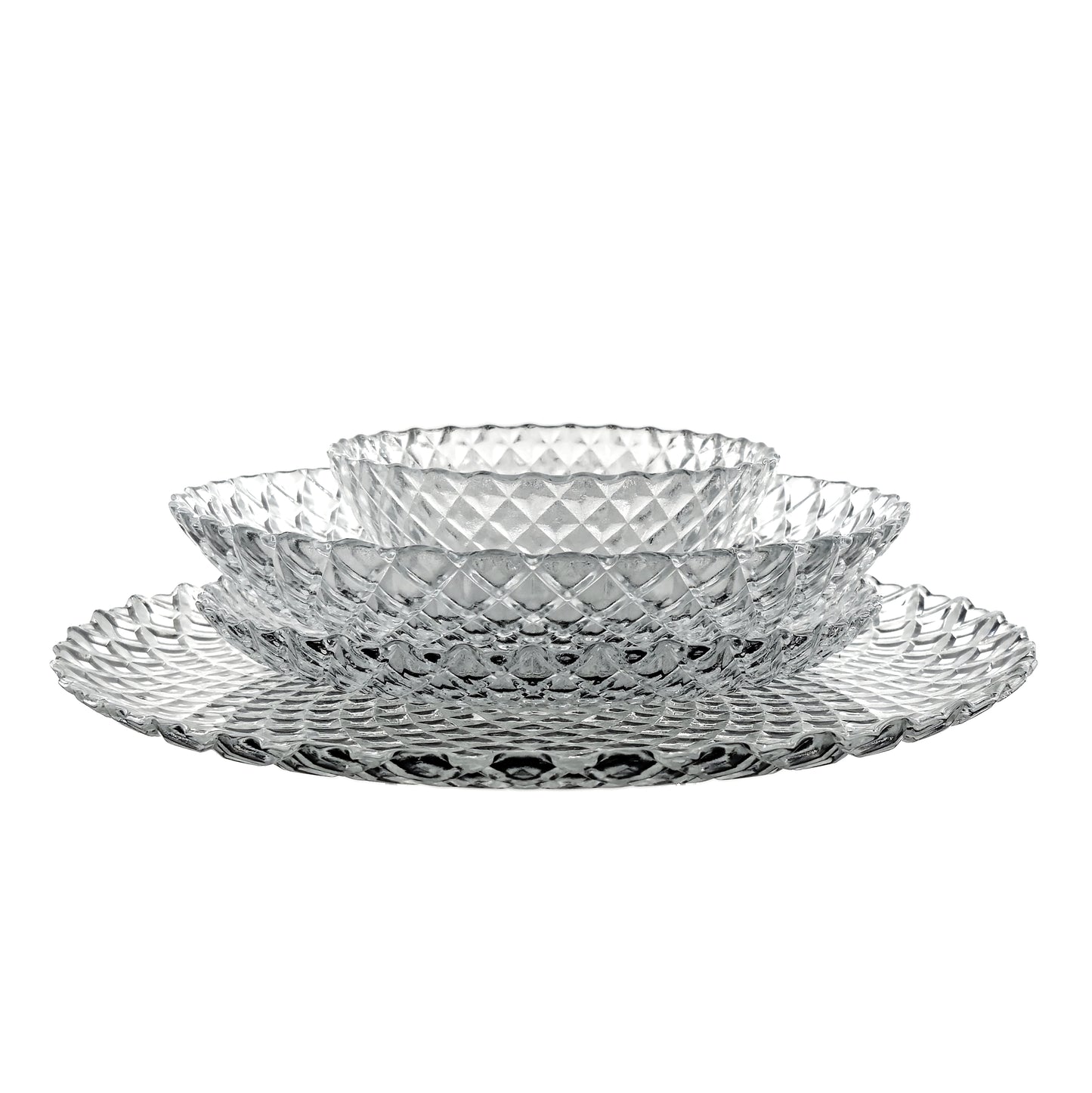 PAVO Glass Dinnerware Set