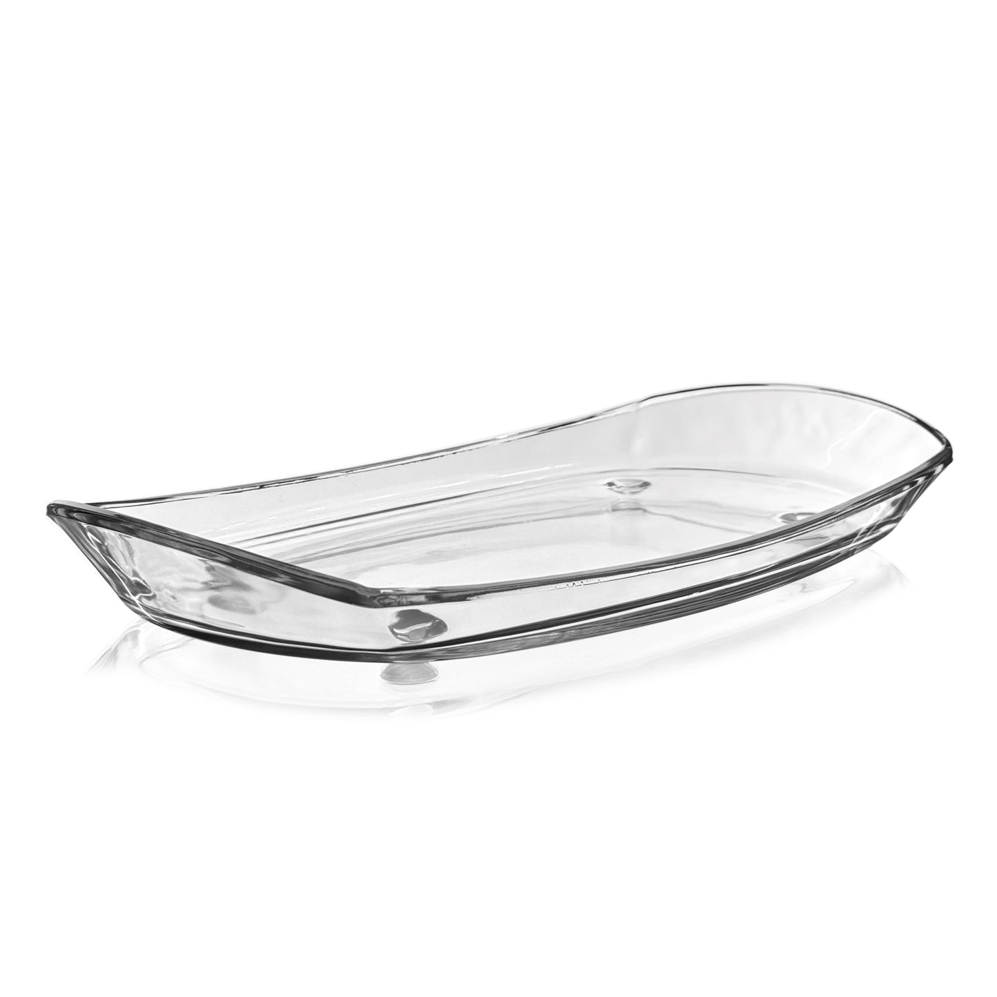 PRIMA Oblong 14.5" Glass Tray