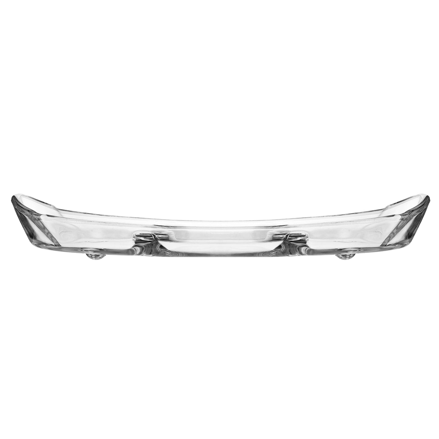 PRIMA Oblong 12" Glass Tray 3 Section