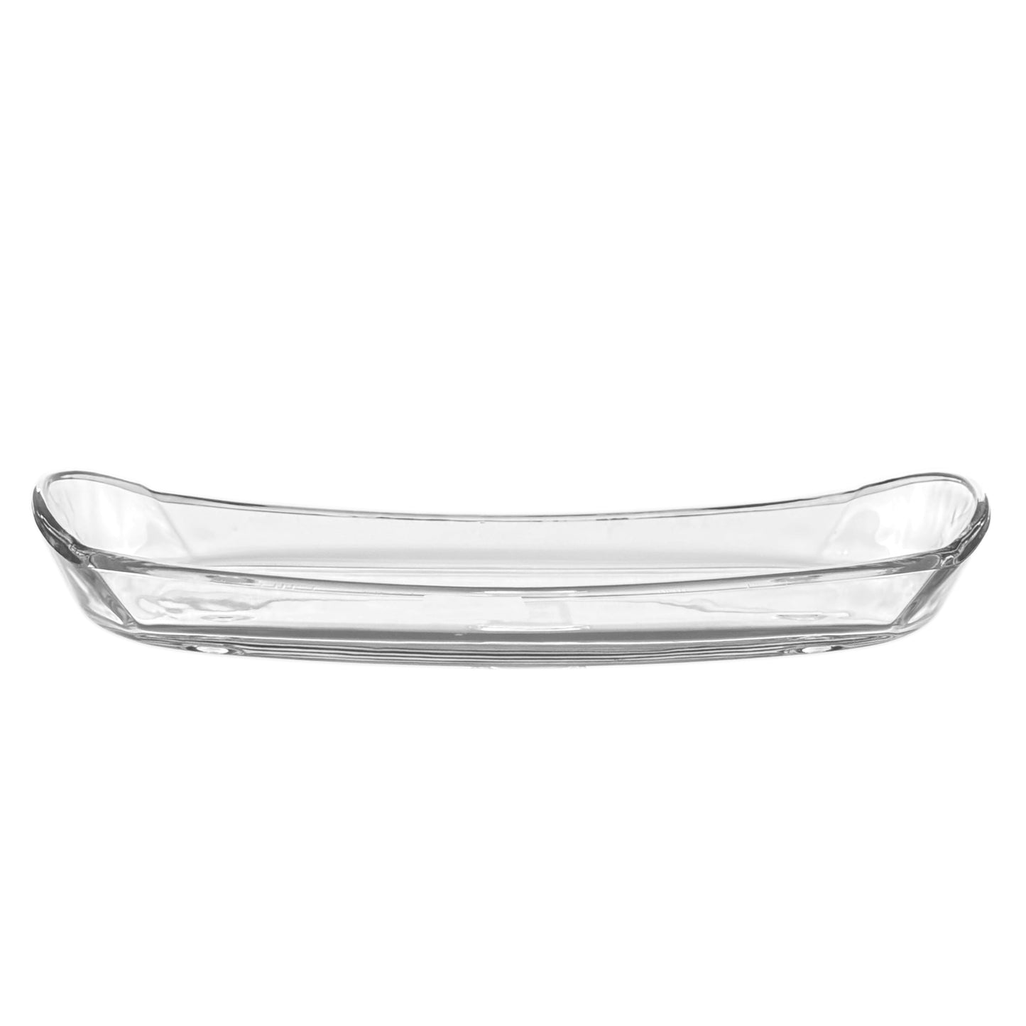 PRIMA Oblong 12" Glass Tray Set/2