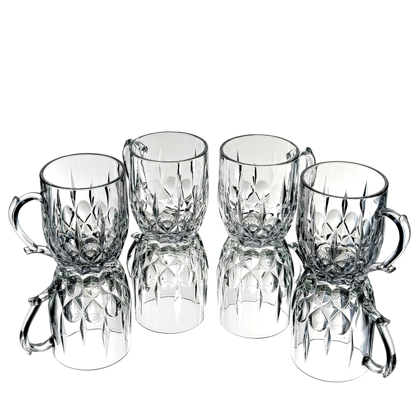 FIORA Set/4 13 oz Glass Mug