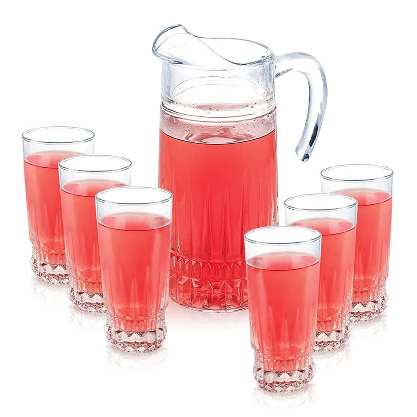 ROMA Glass Entertaining Set 6 Glasses and Pitcher