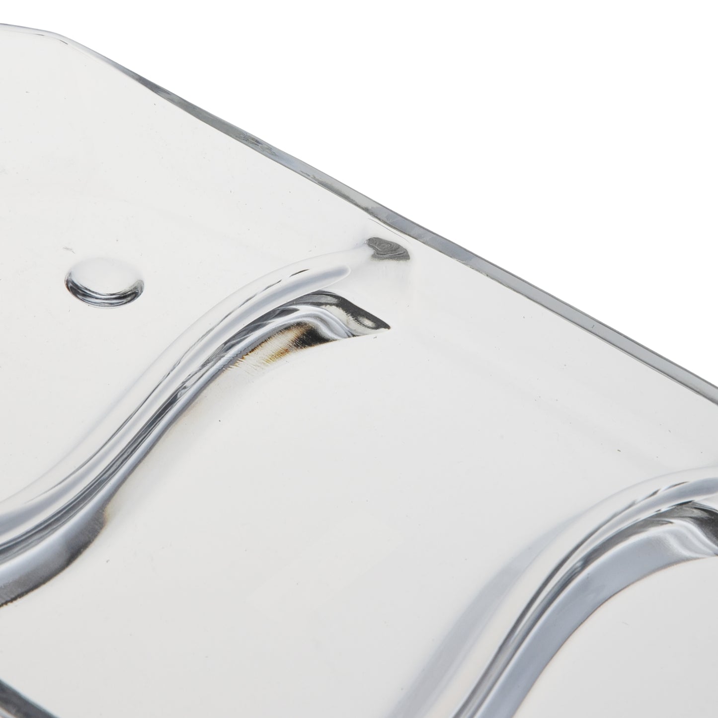 PRIMA Oblong 12" Glass Tray 3 Section