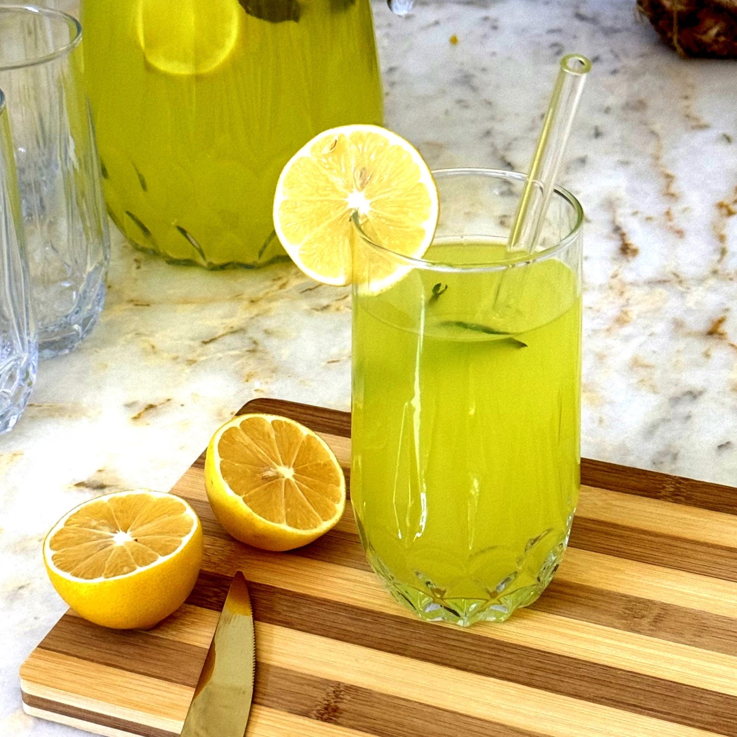 FIORA 14 oz Glass Tumbler Set