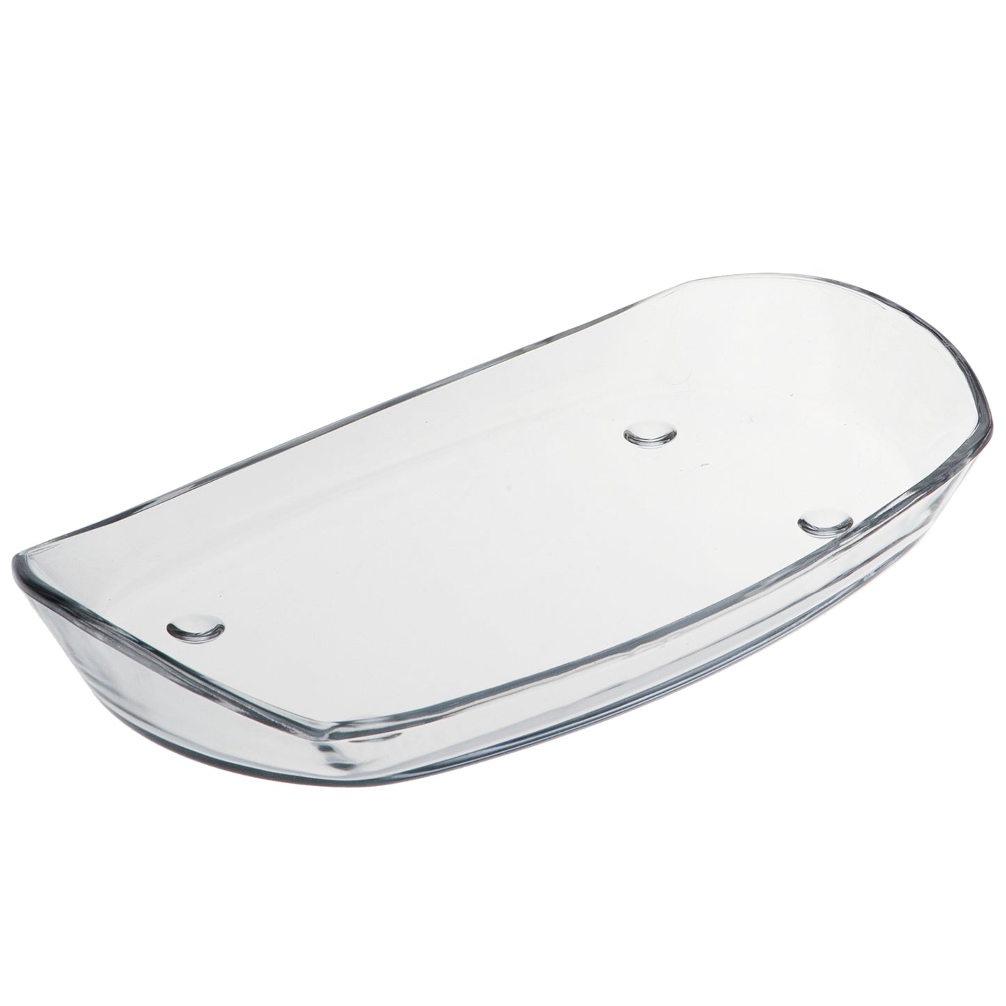 PRIMA Oblong 14.5" Glass Tray Set/2