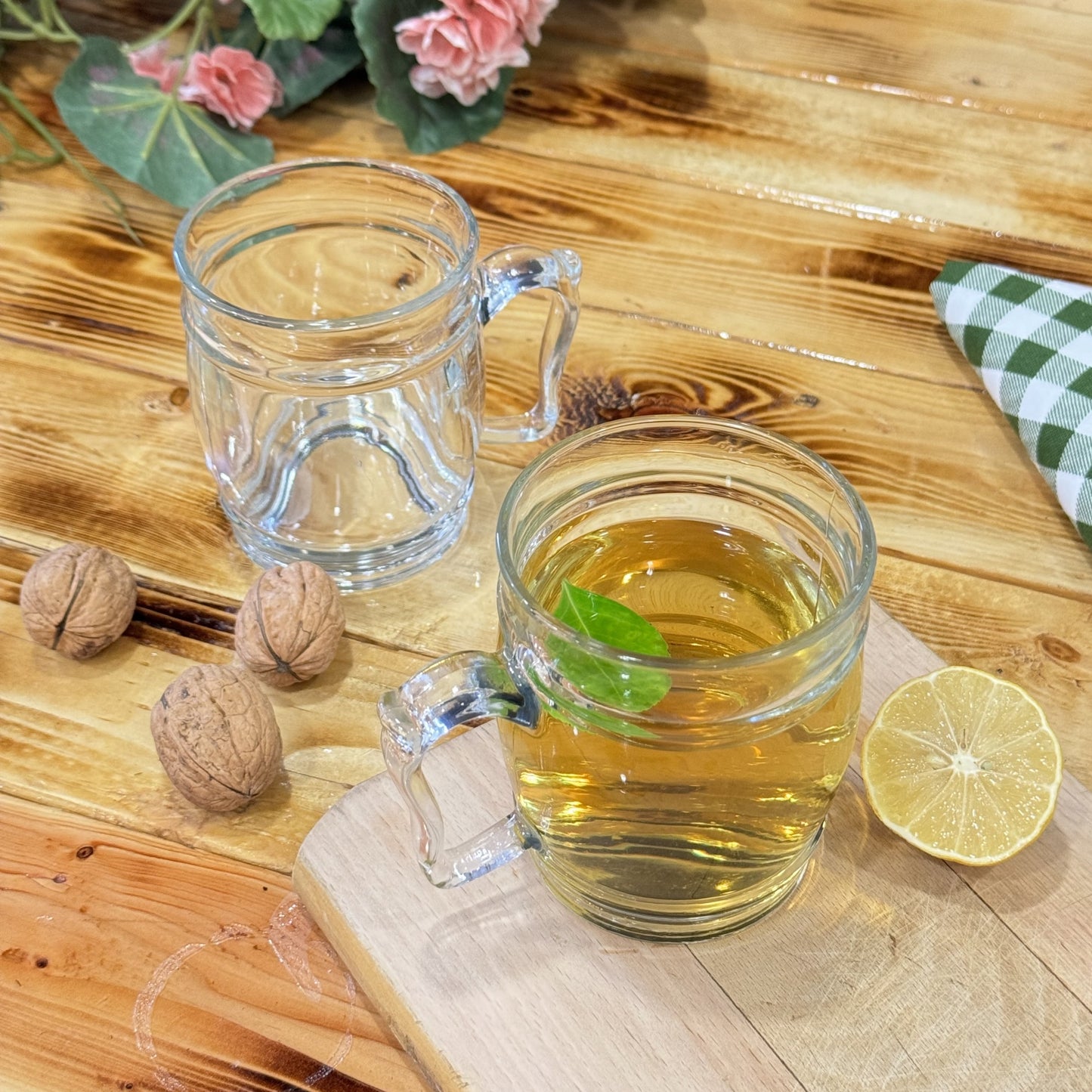 CASK Set/4 13 oz Round Glass Mug