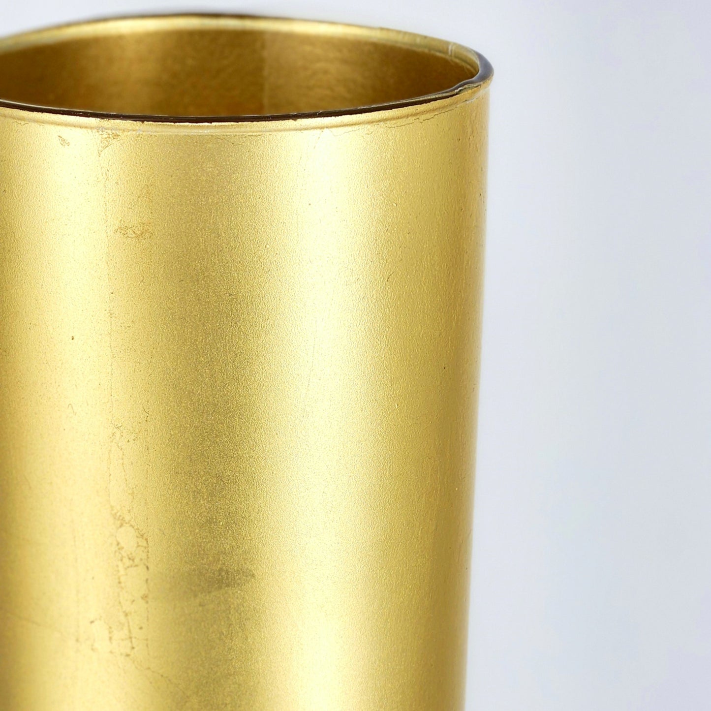FLORA 16" Gold Gilded Glass Vase