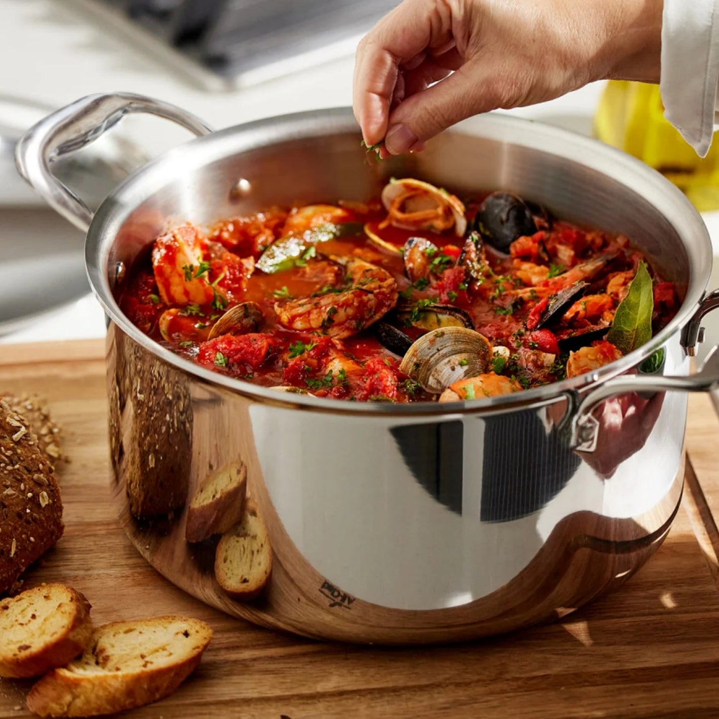 RAMART TriPly Stainless Steel 9 Pcs. Cookware Set