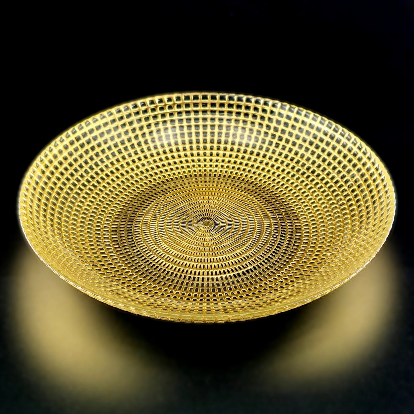 HELIOS Gilded Glass Soup Plate