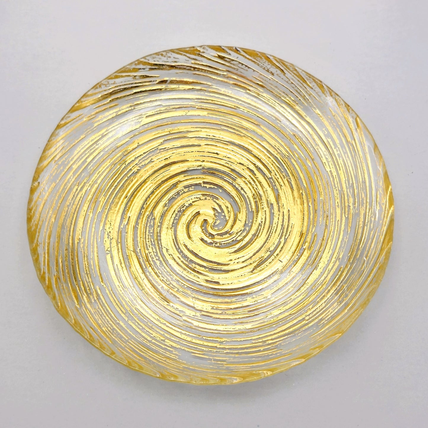 VOLUTE Gilded Glass Salad Plate