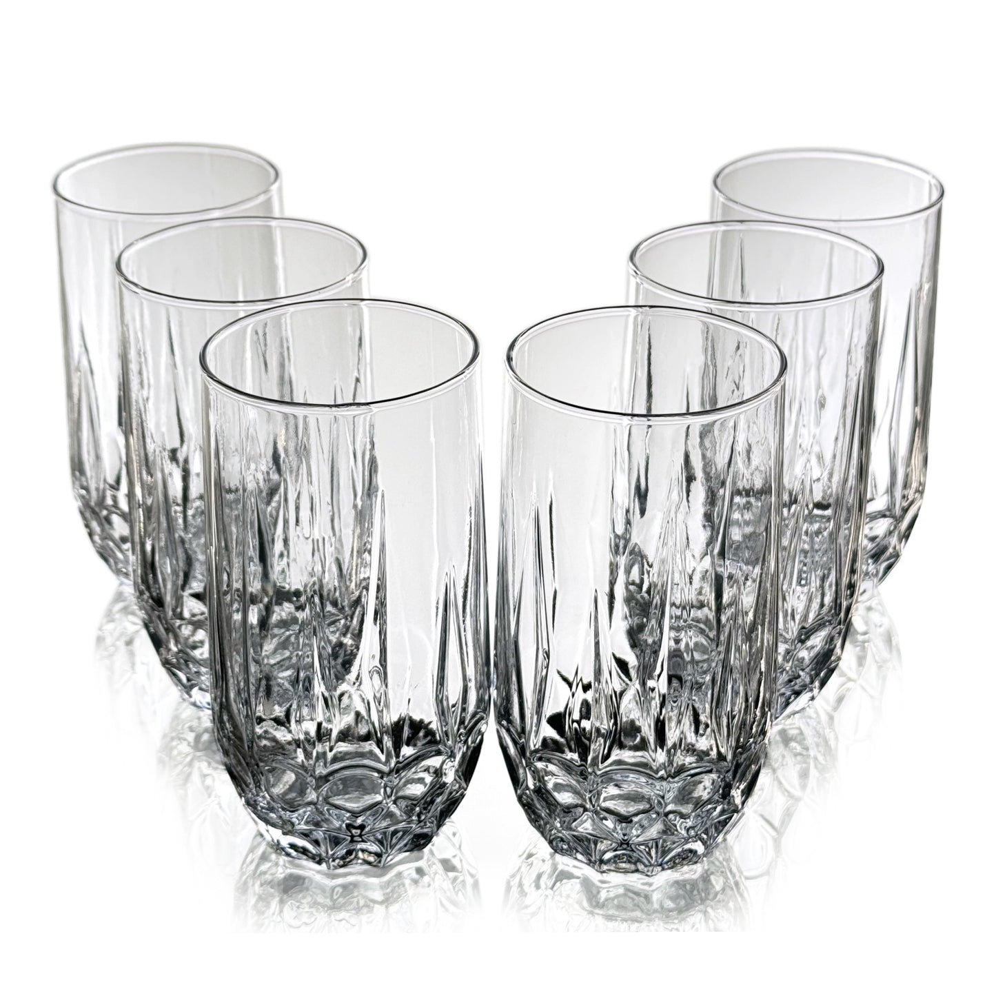 FIORA 14 oz Glass Tumbler Set