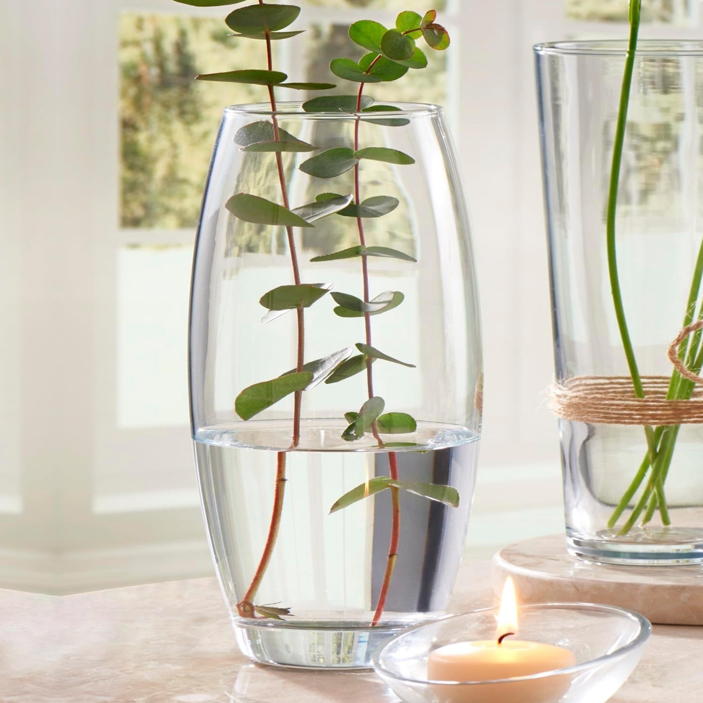 AMARYLLIS 12" Glass Bullet Vase